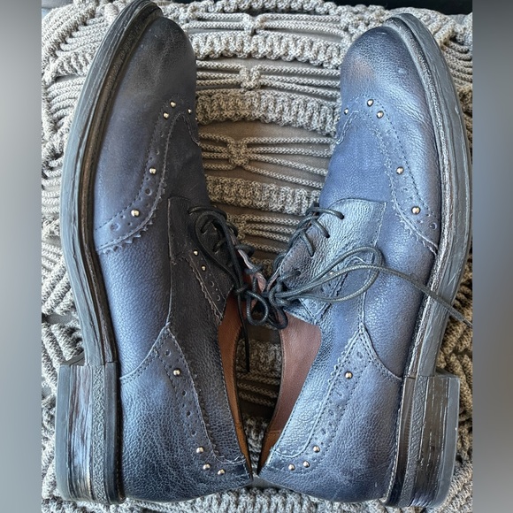 Miz Mooz Shoes Miz Mooz Oxford Shoes Womens Sz 4 Blue Leather